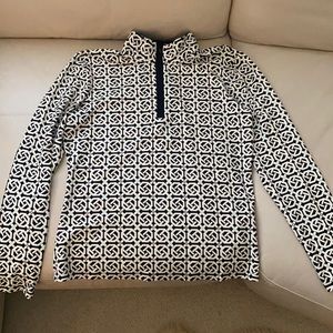 JMcLaughlin 1/4 zip Bedford top